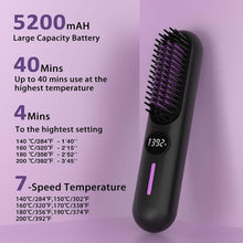 Load image into Gallery viewer, Portable Cordless Straightener Brush