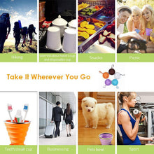 Load image into Gallery viewer, Silicone Collapsible Travel Cup