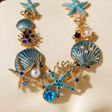 Load image into Gallery viewer, Shell Starfish Pearl Necklace