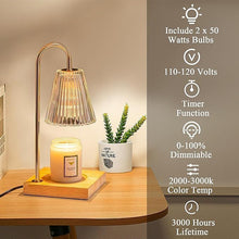 Load image into Gallery viewer, Candle Warmer Lamp with Timer Dimmer
