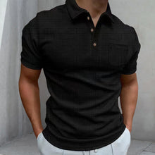 Load image into Gallery viewer, Men's Waffle Polo Shirt