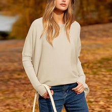 Load image into Gallery viewer, Women's Irregular Oversized Dolman Sleeve Knitted Pullover