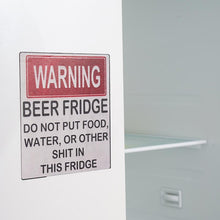 Load image into Gallery viewer, Funny Beer Fridge Vintage Sticker Sign