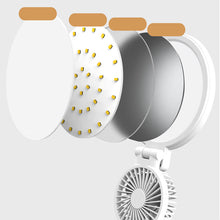 Load image into Gallery viewer, Desk Lamp Plug-in LED Fan Light Foldable Eye Protection Reading Night Light