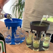 Load image into Gallery viewer, 6 Shot Glass Dispenser and Holder