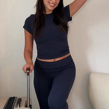 Load image into Gallery viewer, Women's Solid Loungewear Set
