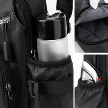 Load image into Gallery viewer, Men's Leather Film Water Bottle Chest Bag