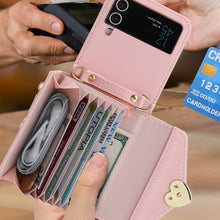 Load image into Gallery viewer, Crossbody Wallet Case of Women for Samsung Galaxy Z Flip3 5G/ Flip4