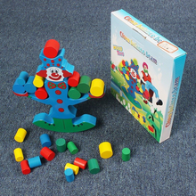 Load image into Gallery viewer, Wooden Clown Balancing Blocks
