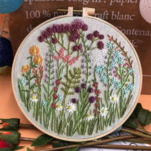 Load image into Gallery viewer, Beginner's Embroidery Flower Kit