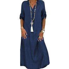 Load image into Gallery viewer, Women's Plain Denim Dress