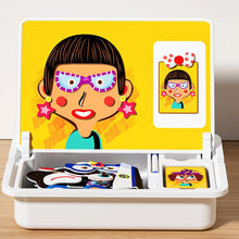 Load image into Gallery viewer, Magnetisk puslespill med byggeklosser for læring