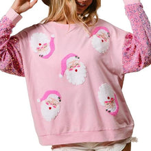 Load image into Gallery viewer, Women's Sequin Santa Sweatshirt