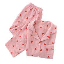 Load image into Gallery viewer, Heart Print Pyjamas Set