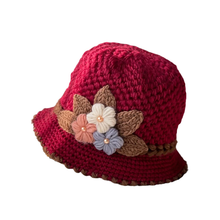 Load image into Gallery viewer, French Thicken Women's Flowers Knitted Woolen Hat