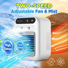 Load image into Gallery viewer, Portable 3-In-1 Cooling Fan with 2-Speed Mist
