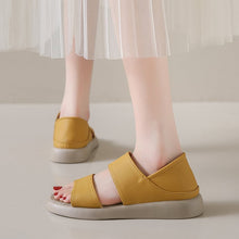 Load image into Gallery viewer, Thick Sole Women's Stylish Leather Sandals