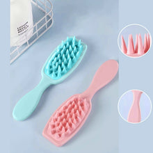 Load image into Gallery viewer, Silicone Scalp Massage Comb With Long Handle