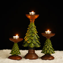 Load image into Gallery viewer, Retro Christmas Tree Candlestick Ornaments