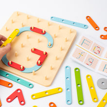 Load image into Gallery viewer, Montessori Pegboard Puzzle