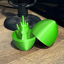 Load image into Gallery viewer, Funny 3D Printed Middle Finger Egg