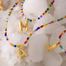 Load image into Gallery viewer, Letter Beaded Necklace