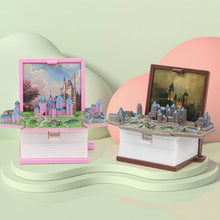 Load image into Gallery viewer, 3D stereoskopisk bokfolding pop-up boknøkkelring