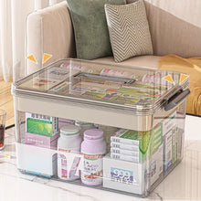 Load image into Gallery viewer, Clear Medicine Storage Box with Handle