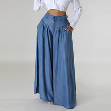 Load image into Gallery viewer, Wide-leg High-waisted Jeans