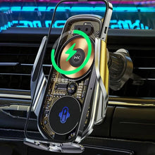Load image into Gallery viewer, Wireless Charging Car Mute Mobile Phone Navigation Industrial Style Bracket