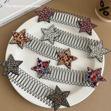 Load image into Gallery viewer, Rhinestone Star Broken Hair Comb
