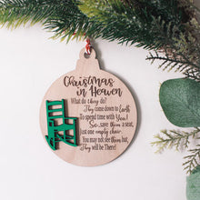 Load image into Gallery viewer, Heavenly Chair Christmas Memorial Charm