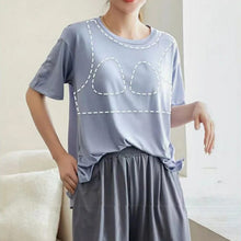 Load image into Gallery viewer, Women's Modal Short Sleeve Pajamas Set