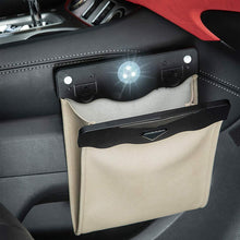 Load image into Gallery viewer, LED Car Leather Trash Can