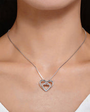 Load image into Gallery viewer, Two hearts Infinity Necklace