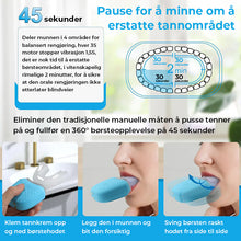 Load image into Gallery viewer, U-formet elektrisk tannbørste
