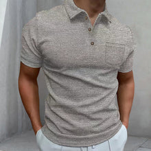 Load image into Gallery viewer, Men's Waffle Polo Shirt