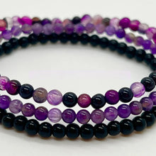 Load image into Gallery viewer, Amethyst Stress Relief Beaded Bracelet