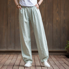 Load image into Gallery viewer, Casual Cotton Hemp Trousers