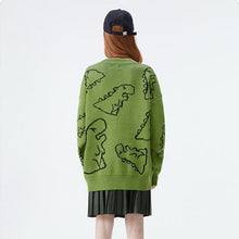 Load image into Gallery viewer, Little Dinosaur Loose Casual Sweater