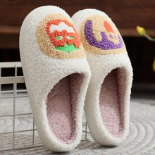 Load image into Gallery viewer, Halloween Cartoon Pattern Plush Slippers