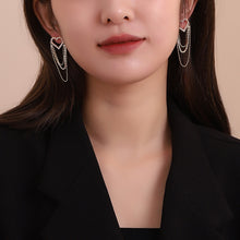 Load image into Gallery viewer, Love Tassel Earrings