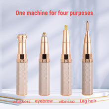 Load image into Gallery viewer, 4 In 1 Facial Electric Shaver For Women, Full Body Epilator Rechargeable Eyebrow Nose Bikini Hair Trimmer
