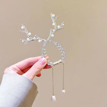 Load image into Gallery viewer, Rhinestone Tassel Ponytail Hair Claw