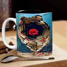 Load image into Gallery viewer, 3D Effect Bookshelf Coffee Mug