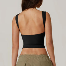 Load image into Gallery viewer, Women's Sexy Open Back Sleeveless Crop Tank