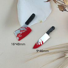 Load image into Gallery viewer, Halloween Scary Bloody Knife Ornament