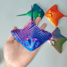 Load image into Gallery viewer, 3D Printed Manta Ray Fidget Toy