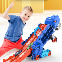Load image into Gallery viewer, Transport Dinosaur Truck with Foldable Sliding