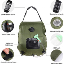 Load image into Gallery viewer, Outdoor Solar Shower Bag